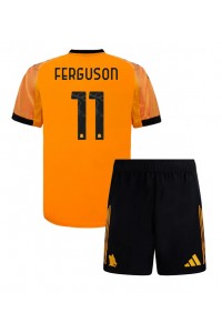 AS Roma Evan Ferguson #11 Jalkapallovaatteet Lasten Vieraspeliasu 2025-26 Lyhythihainen (+ Lyhyet housut)